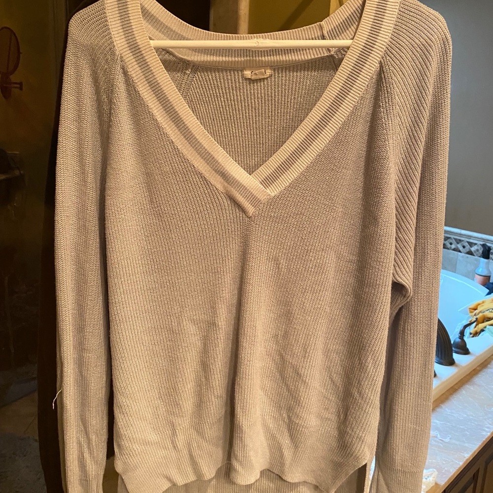 Grey Varsity Sweater